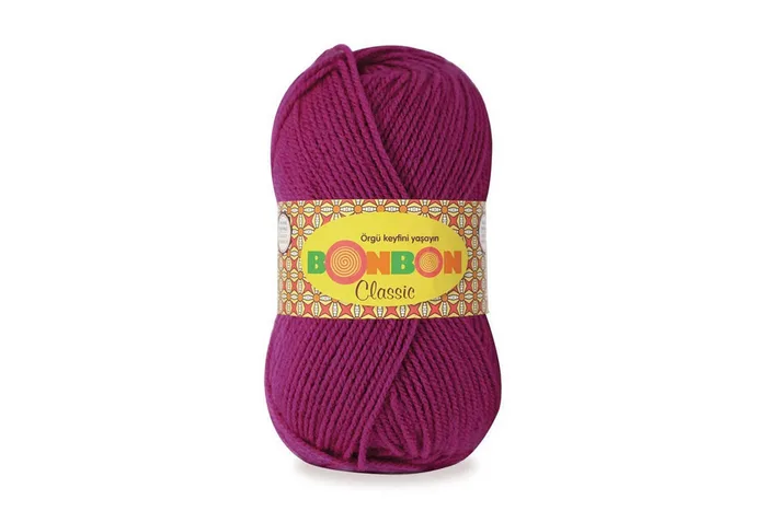 Пряжа Bonbon classic 100гр/200м NAKO, фуксія, 98634