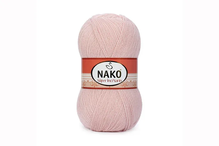 Пряжа Super inci 100гр/260м NAKO, рожевий, 1479