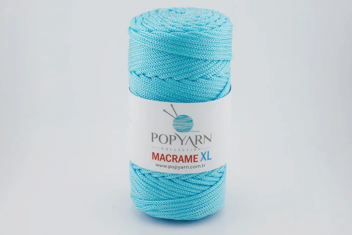 Пряжа Macrame XL 250гр/125м POPYARN, бірюзовий, 450