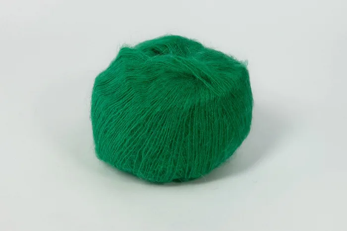 Пряжа Mohair 25гр/200м, зелений, 31