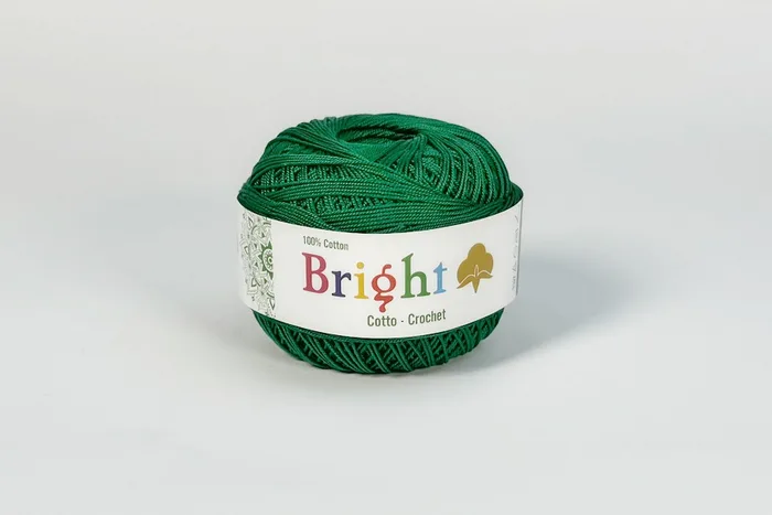 Нитки Ірис 50гр/230м Bright, зелений, M50