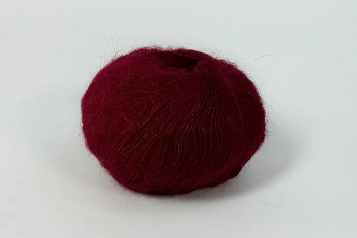 Пряжа Mohair 25гр/200м, малиновий, 22