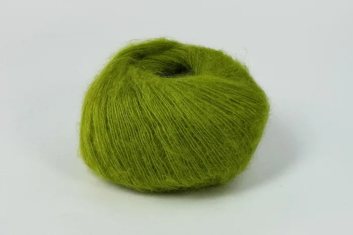 Пряжа Mohair 25гр/200м, зелений, 23