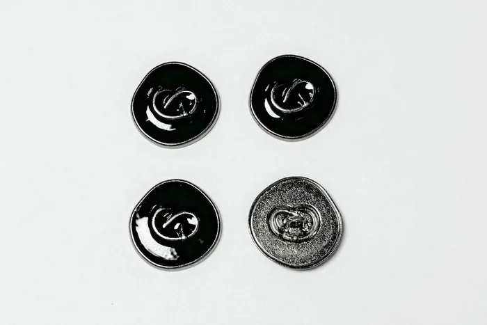 Гудзик металевий 28 мм Mertbutton, нікель чорний, UTS-66-44-b.nik