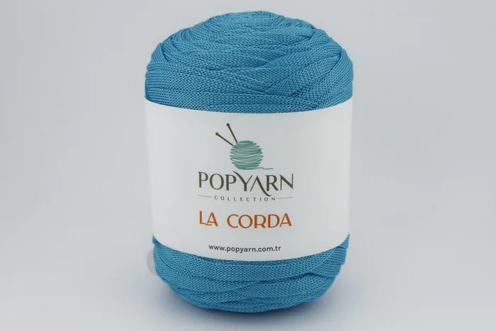Пряжа La Corda 250гр/100м POPYARN, блакитний, 1235