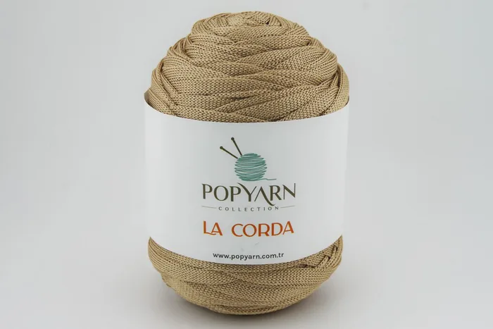 Пряжа La Corda 250гр/100м POPYARN, бежевий, 1221