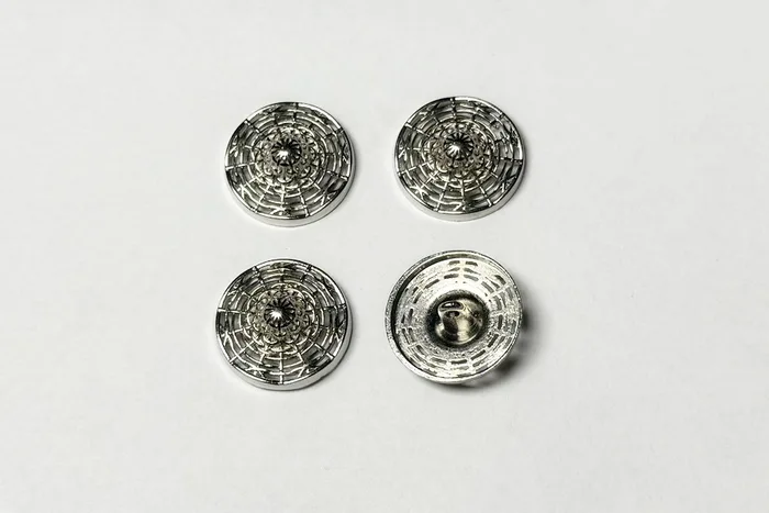 Гудзик металевий 23 мм Mertbutton, нікель, UTS-18-36-nik