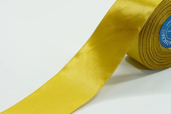 Стрічка атласна 52 мм MH, гірчичний світлий, 8009