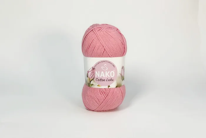 Пряжа Cotton Lux 100гр/330м NAKO, рожевий, 97551