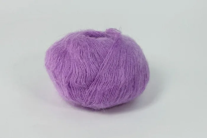 Пряжа Mohair 25гр/200м, бузковий, 30