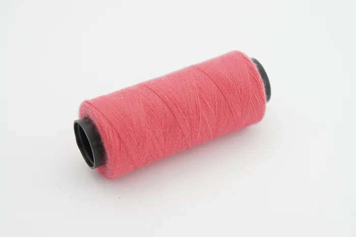 Нитки ПЕ №40/2 250 м Barva, рожевий яскравий, 6024