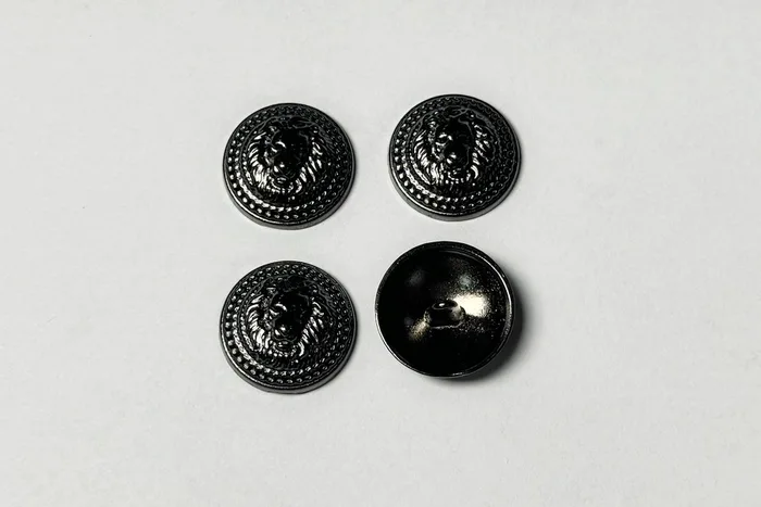 Гудзик металевий 23 мм Mertbutton, нікель чорний, UTS-48-36-b.nik