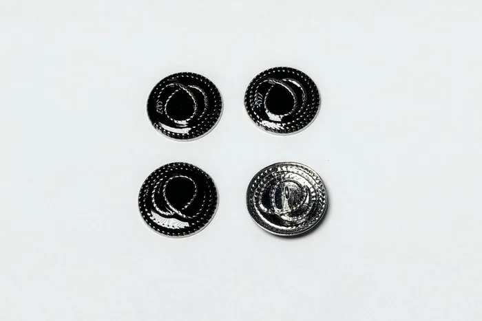 Гудзик металевий 23 мм Mertbutton, нікель, UTS-77-36-nik