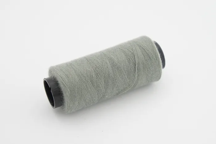 Нитки ПЕ №40/2 250 м Barva, сірий натуральний, 5045