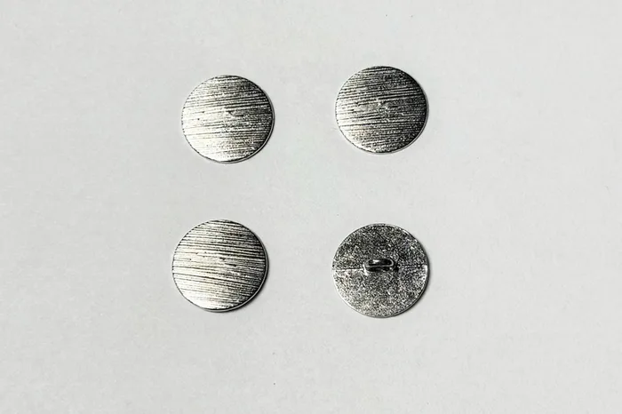 Гудзик металевий 18 мм Mertbutton, нікель, UTS-61-28-nik