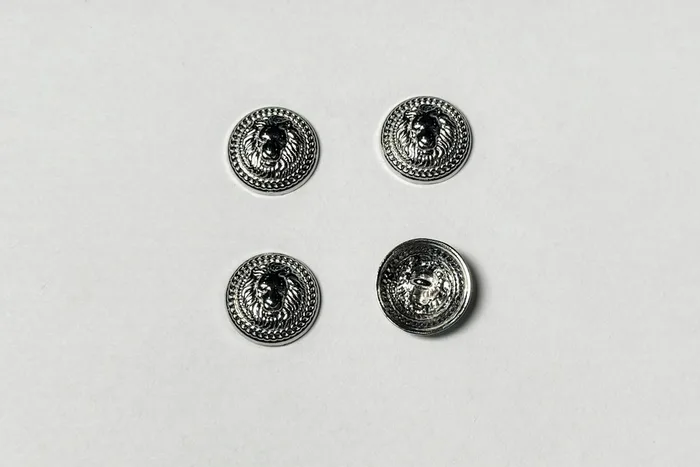 Гудзик металевий 18 мм Mertbutton, нікель, UTS-48-28-nik