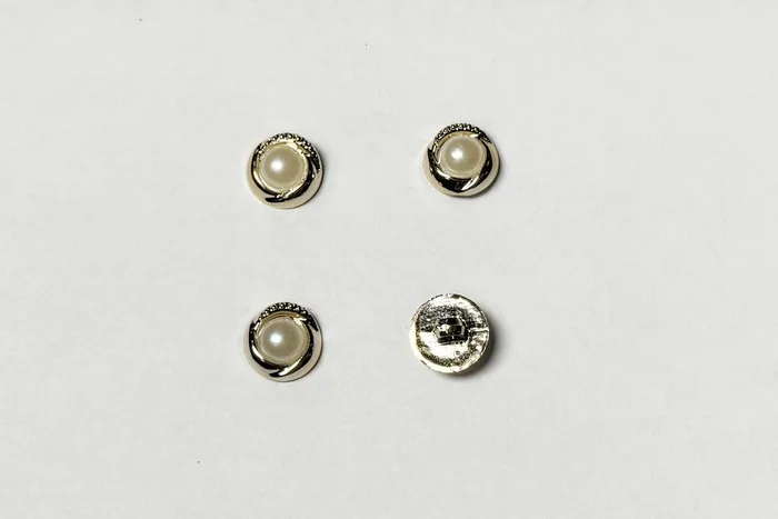 Гудзик 12.5 мм Mertbutton, золото, HD-474-20-gold