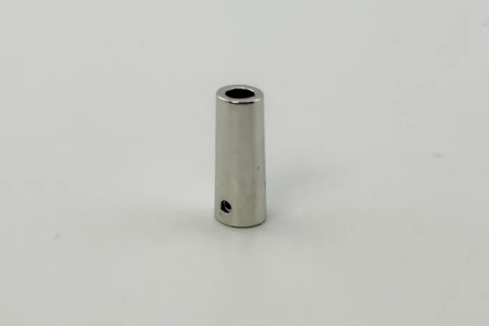 Наконечник для шнура металевий, 8 x 21 мм Mertbutton, нікель, MSB-11-nik