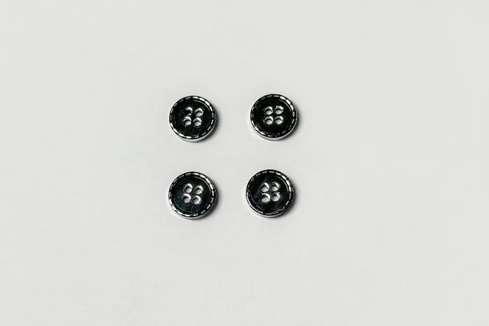 Гудзик 11.5 мм Mertbutton, срібло, HD-605-18-0000/silver