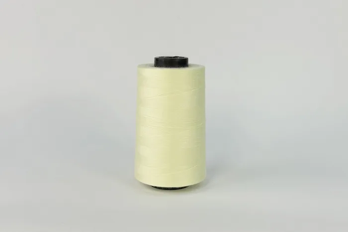 Нитки армовані ПЕ №45/2 3000 м Barva, жовтий блідий, 3027
