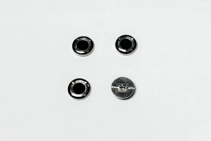Гудзик металевий 15 мм Mertbutton, нікель, UTS-74-24-nik