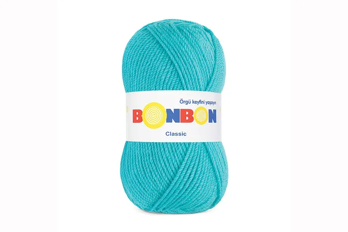 Пряжа Bonbon classic 100гр/200м NAKO, блакитний, 98238