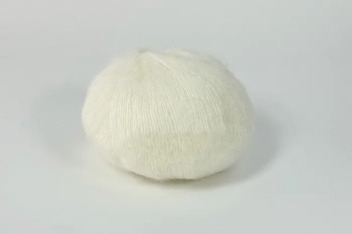 Пряжа Mohair 25гр/200м, молочний