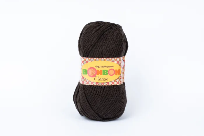 Пряжа Bonbon classic 100гр/200м NAKO, коричневий, 98582