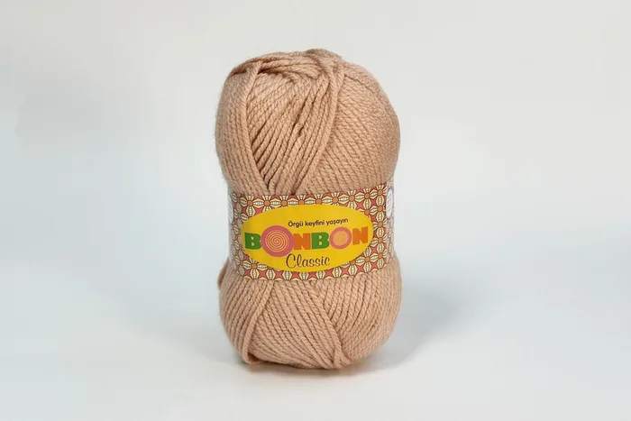 Пряжа Bonbon classic 100гр/200м NAKO, персиковий, 98637