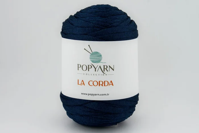 Пряжа La Corda 250гр/100м POPYARN, синій, 1148