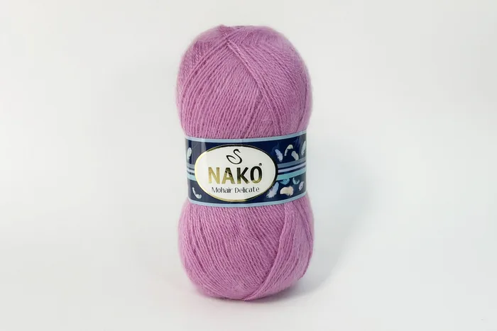 Пряжа Mohair Delikate 100гр/500м NAKO, рожевий, 1249