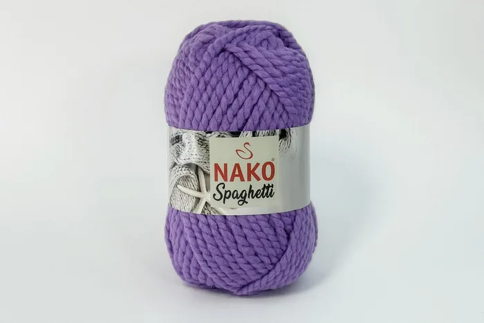 Пряжа Spaghetti 100гр/60м NAKO, бузковий, 867