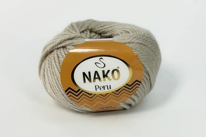 Пряжа Peru 100гр/130м NAKO, бежевий, 1529