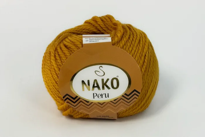 Пряжа Peru 100гр/130м NAKO, рудий, 51419