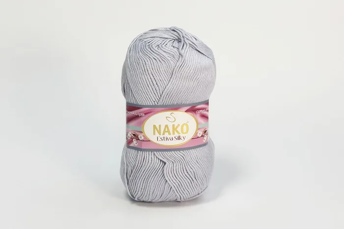 Пряжа Estiva Silky 100гр/224м NAKO, бузковий, 10885