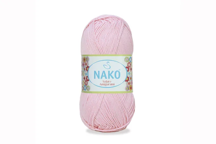 Пряжа Solare amigurumi 100гр/270м NAKO, рожевий, 4857