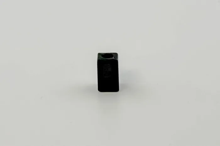 Наконечник для шнура металевий, 7 x 12 мм Mertbutton, чорний, MSB-08-black