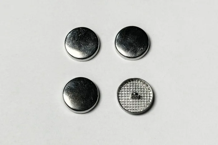 Гудзик металевий 20 мм Mertbutton, нікель, CN-26-32-nik
