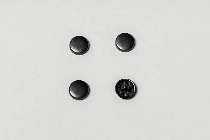 Гудзик металевий 12.5 мм Mertbutton, чорний, CN-26-20-black