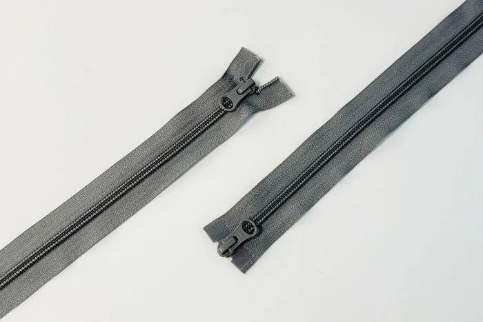 Блискавка YKK, T5, 2 замки, 75 см, сірий бузковий