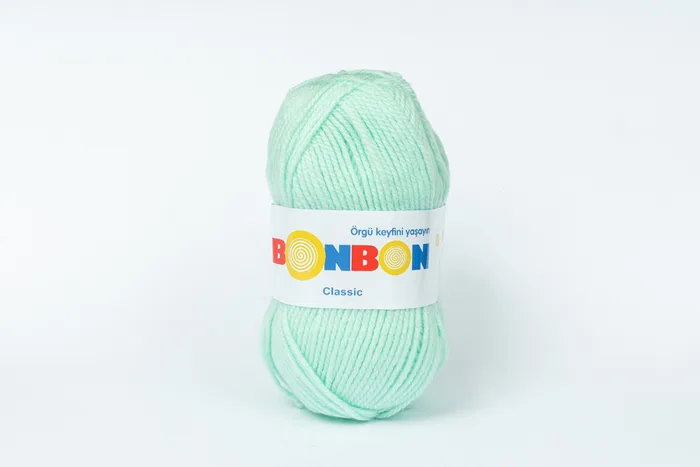 Пряжа Bonbon classic 100гр/200м NAKO, м'ятний, 98329