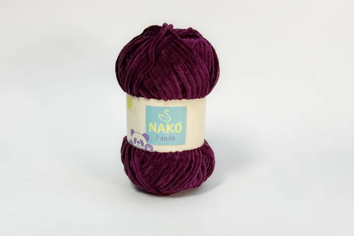 Пряжа Nako panda 100гр/120м, фуксія, 3098