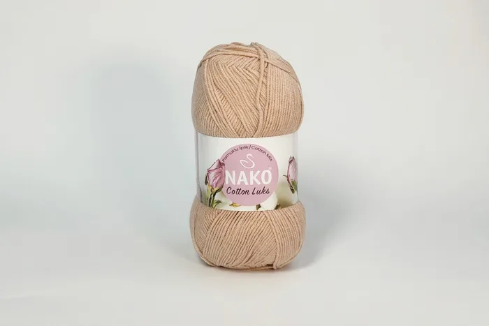 Пряжа Cotton Lux 100гр/330м NAKO, пудровий, 97545