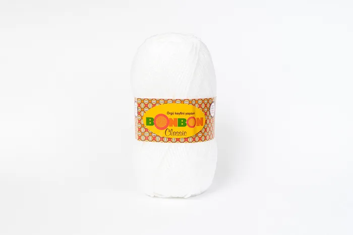 Пряжа Bonbon classic 100гр/200м NAKO, білий, 98200