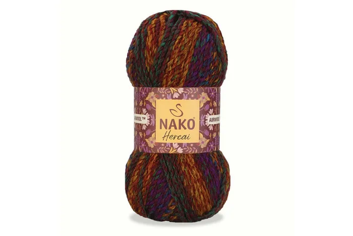 Пряжа Hercai 100гр/156м NAKO, секційного фарбування, 7131