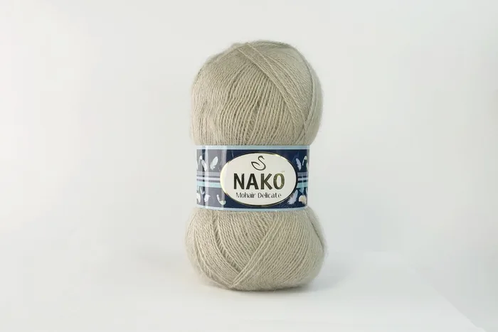 Пряжа Mohair Delikate 100гр/500м NAKO, бежевий, 1199