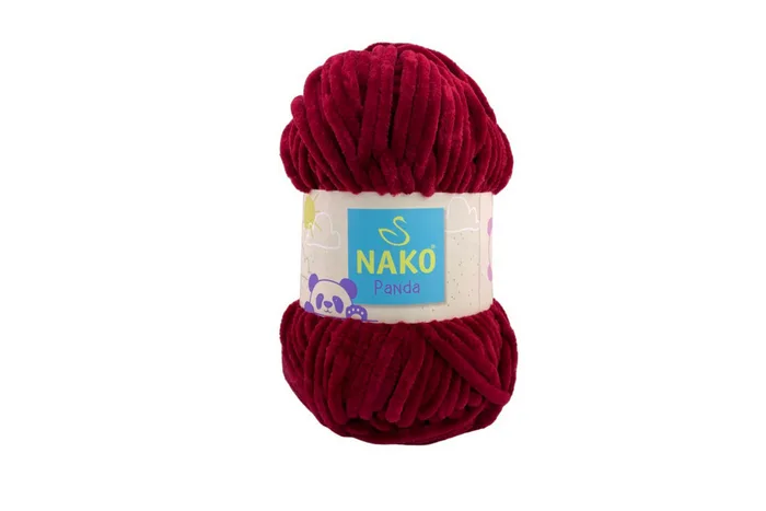 Пряжа Nako panda 100гр/120м, малиновий, 3089