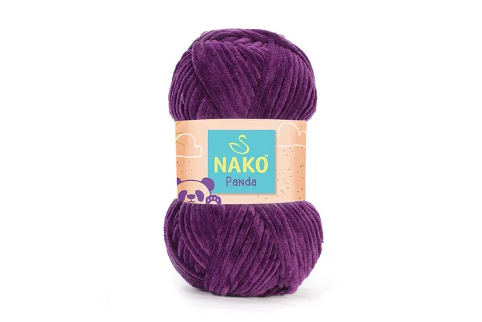 Пряжа Nako panda 100гр/120м, бузковий, 3119