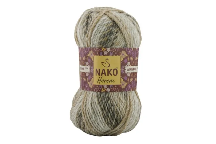 Пряжа Hercai 100гр/156м NAKO, секційного фарбування, 7309