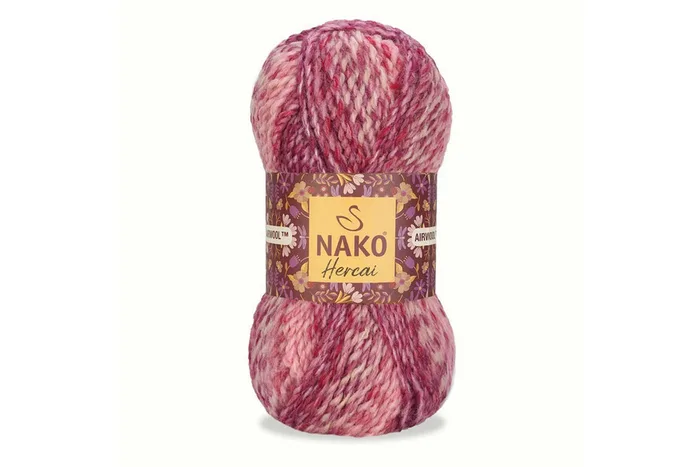 Пряжа Hercai 100гр/156м NAKO, секційного фарбування, 7318